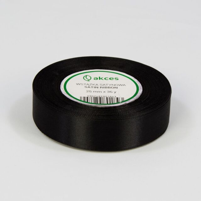 Musta satiininauha FS04-008