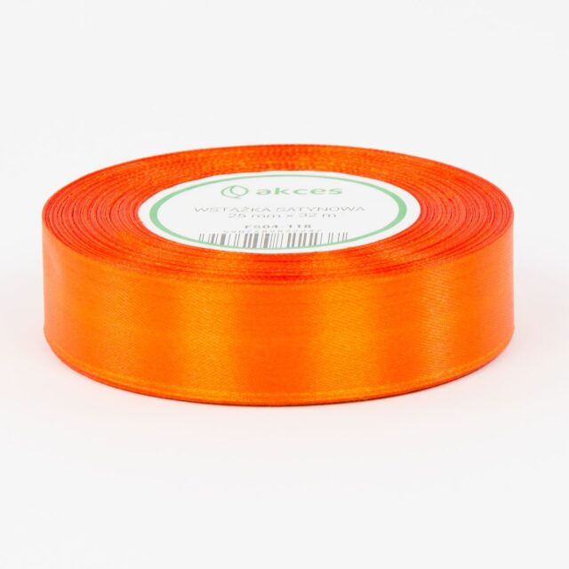 Voimakkaan oranssi satiininauha 25 mm × 36y