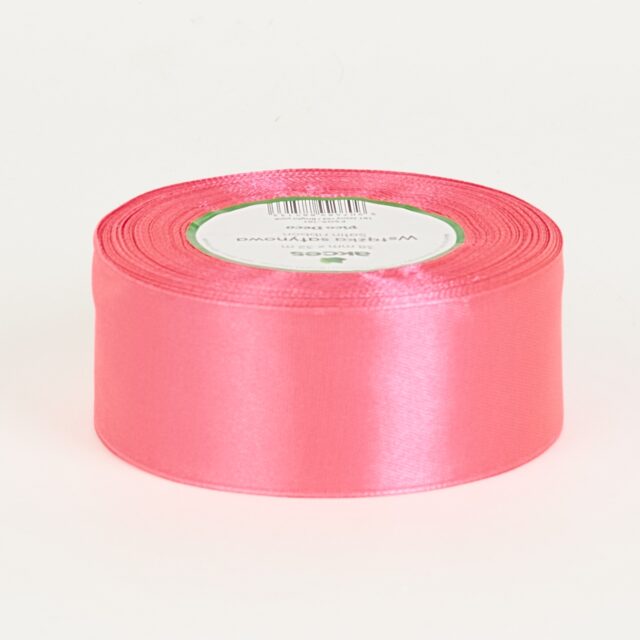 Kirkkaanpinkki satiininauha 38 mm × 36 y