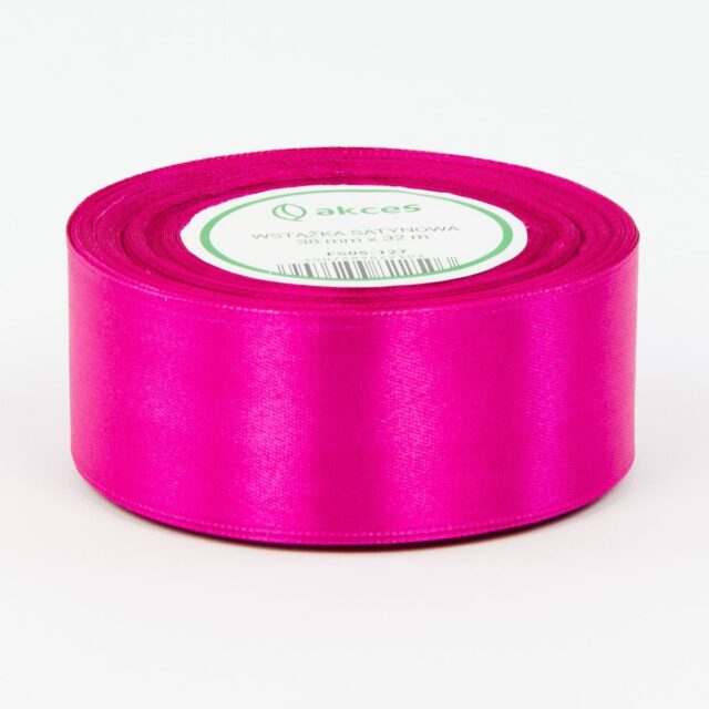 Voimakkaan pinkki satiininauha