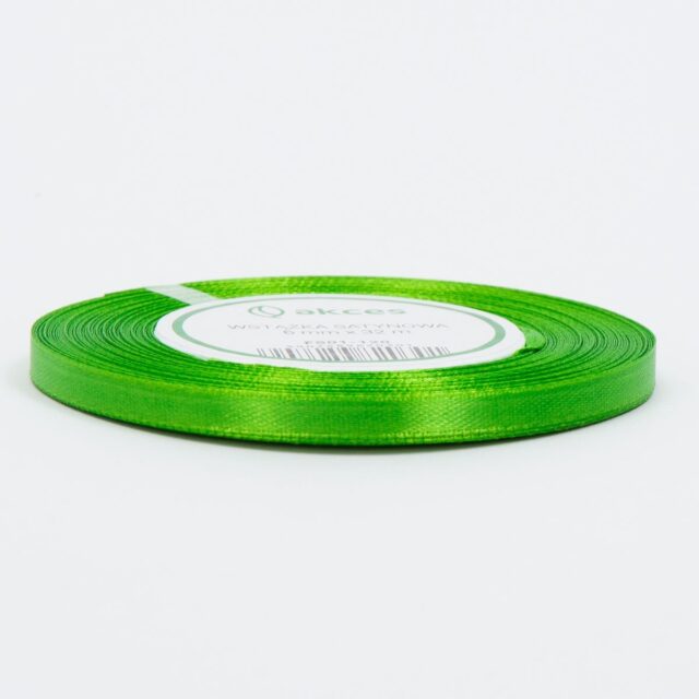Ruohonvihreä satiininauha 6 mm × 36 y