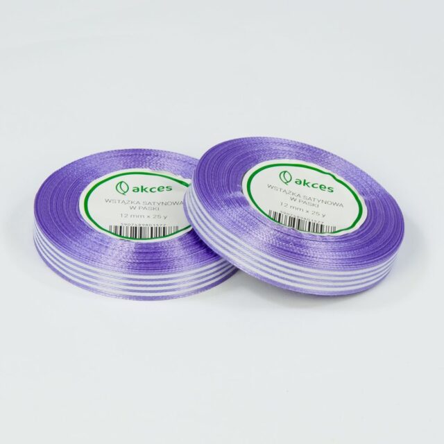 Liila satiininauha 12 mm × 25 y