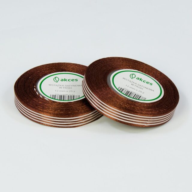 Ruskea satiininauha 12 mm × 25 y