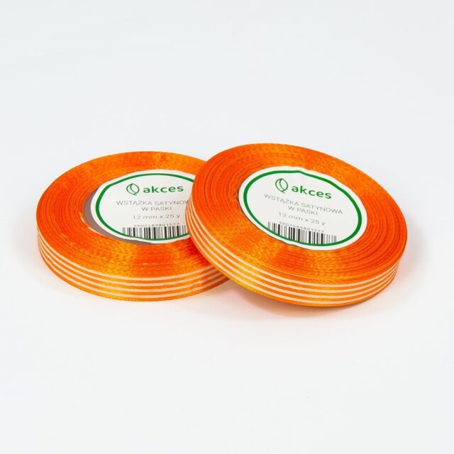 Oranssi satiininauha 12 mm × 25 y