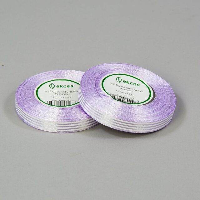 Vaaleanpunainen satiininauha 12 mm × 25 y