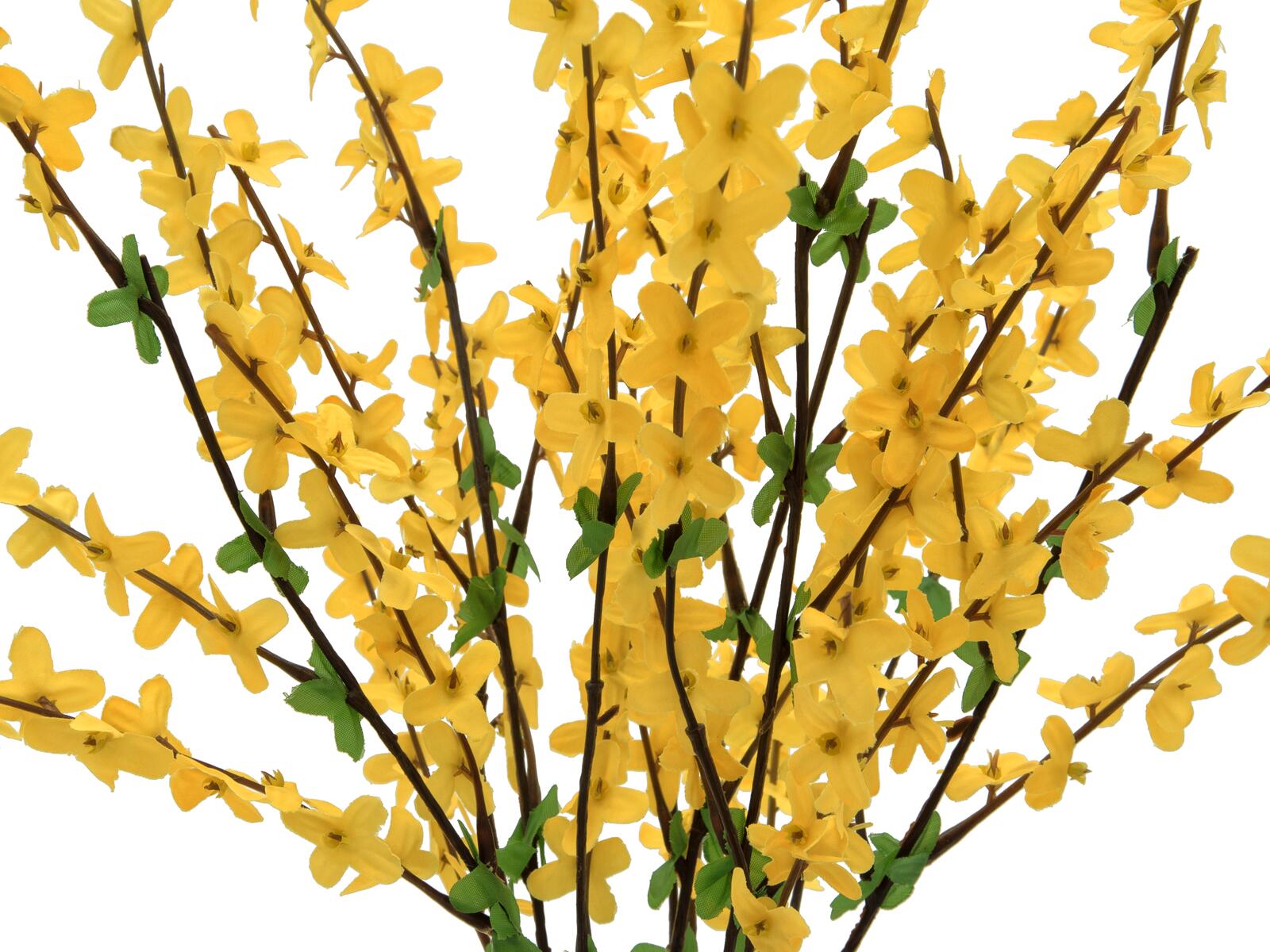 Keltakukkainen keinotekoinen forsytiapensas 60 cm