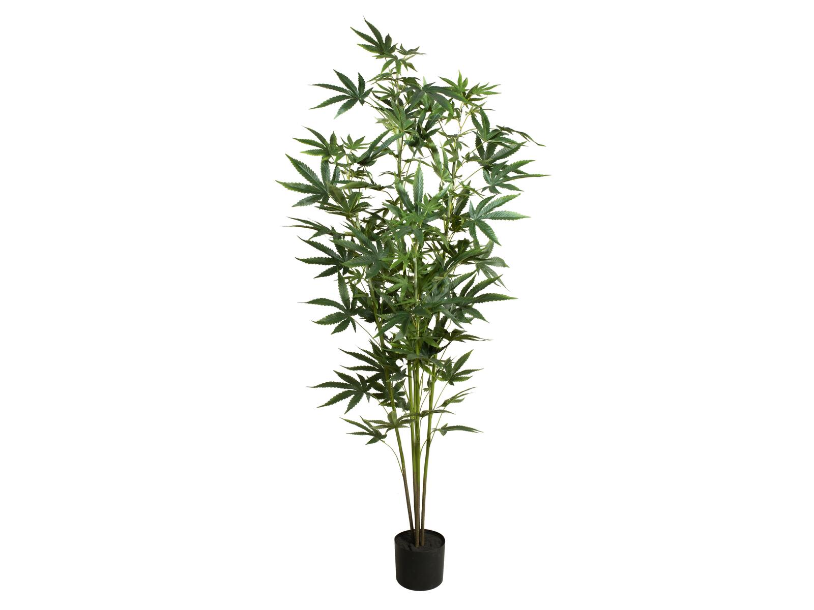 Vihreä tekohamppukasvi perusistutusruukussa, 150 cm