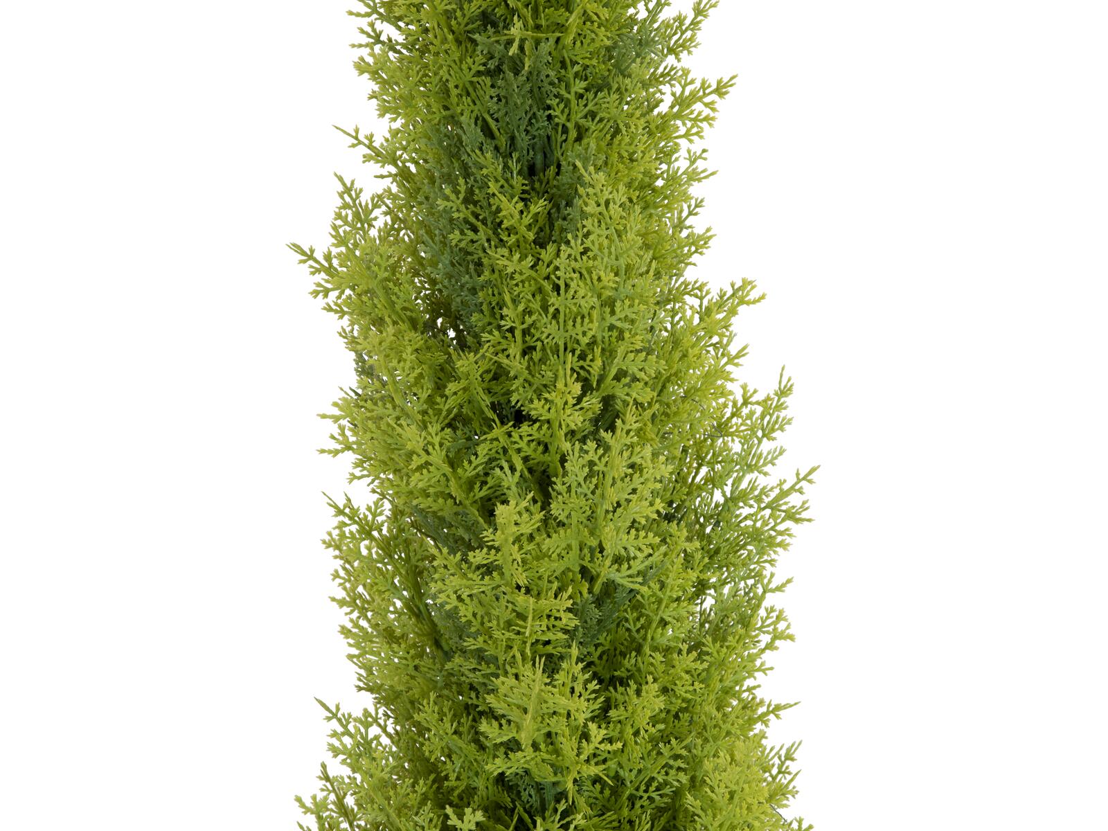 Vihreä leylandinsypressi-tekopuu ruukussa, 120 cm