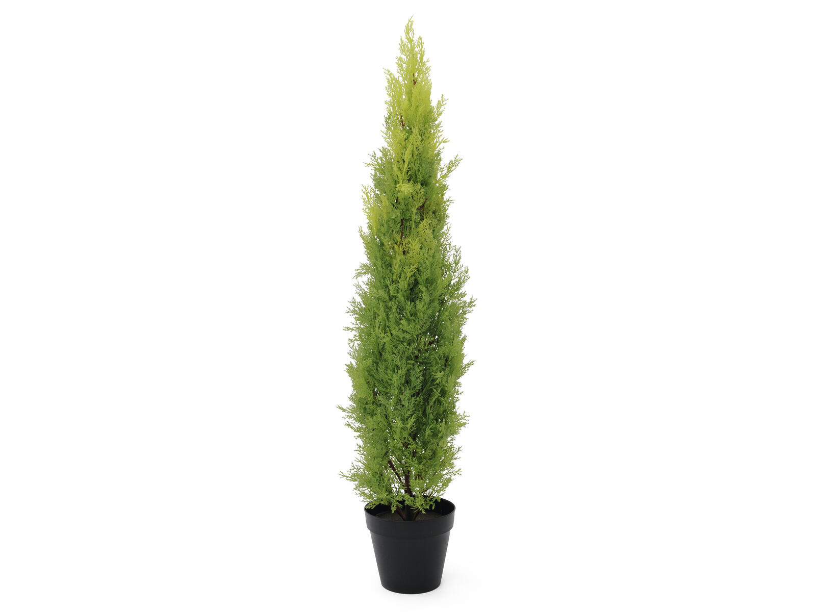 Vihreä leylandinsypressi-tekopuu ruukussa, 120 cm