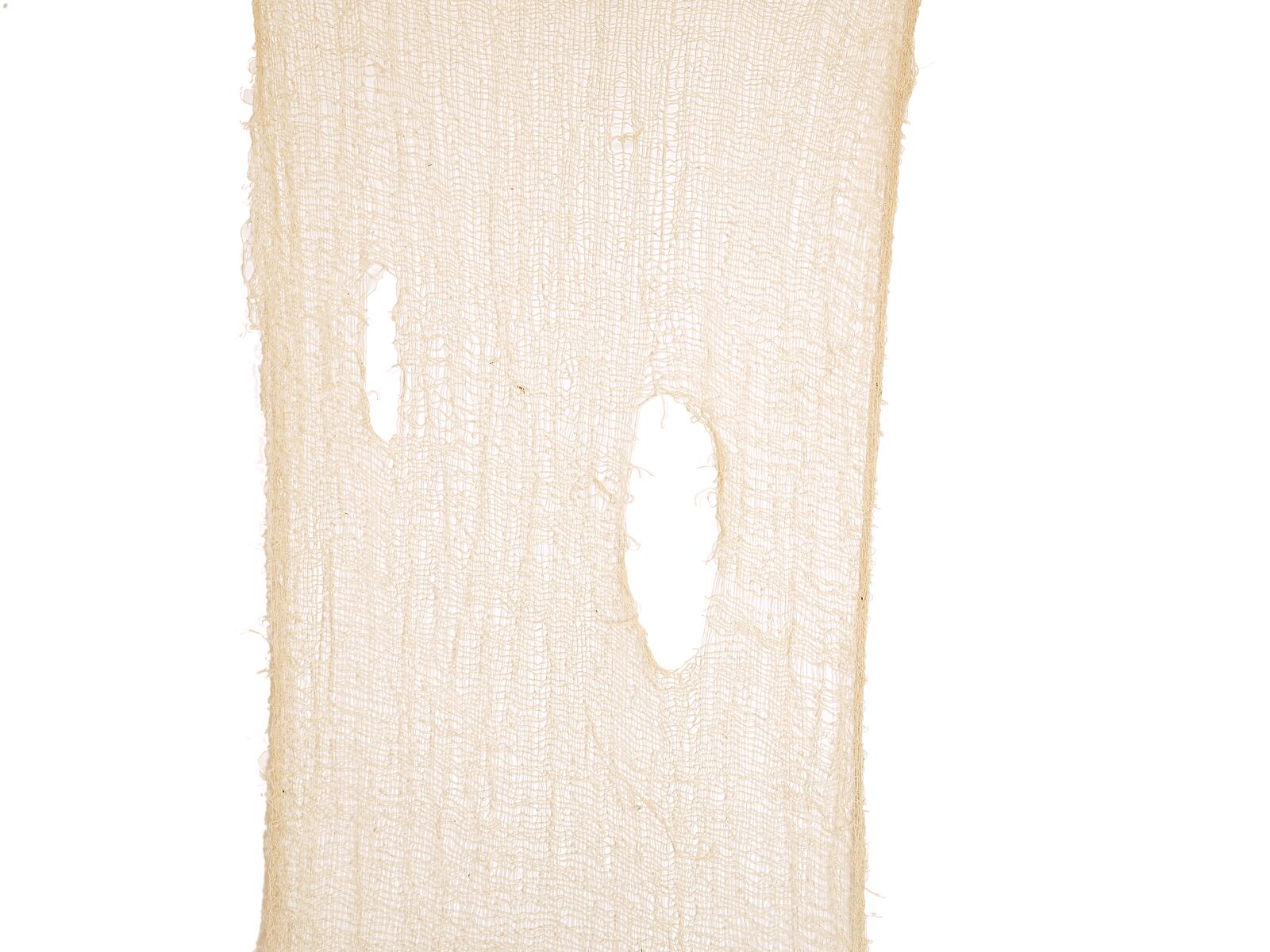 Beige karkea verkkokangas suurilla rei'illä