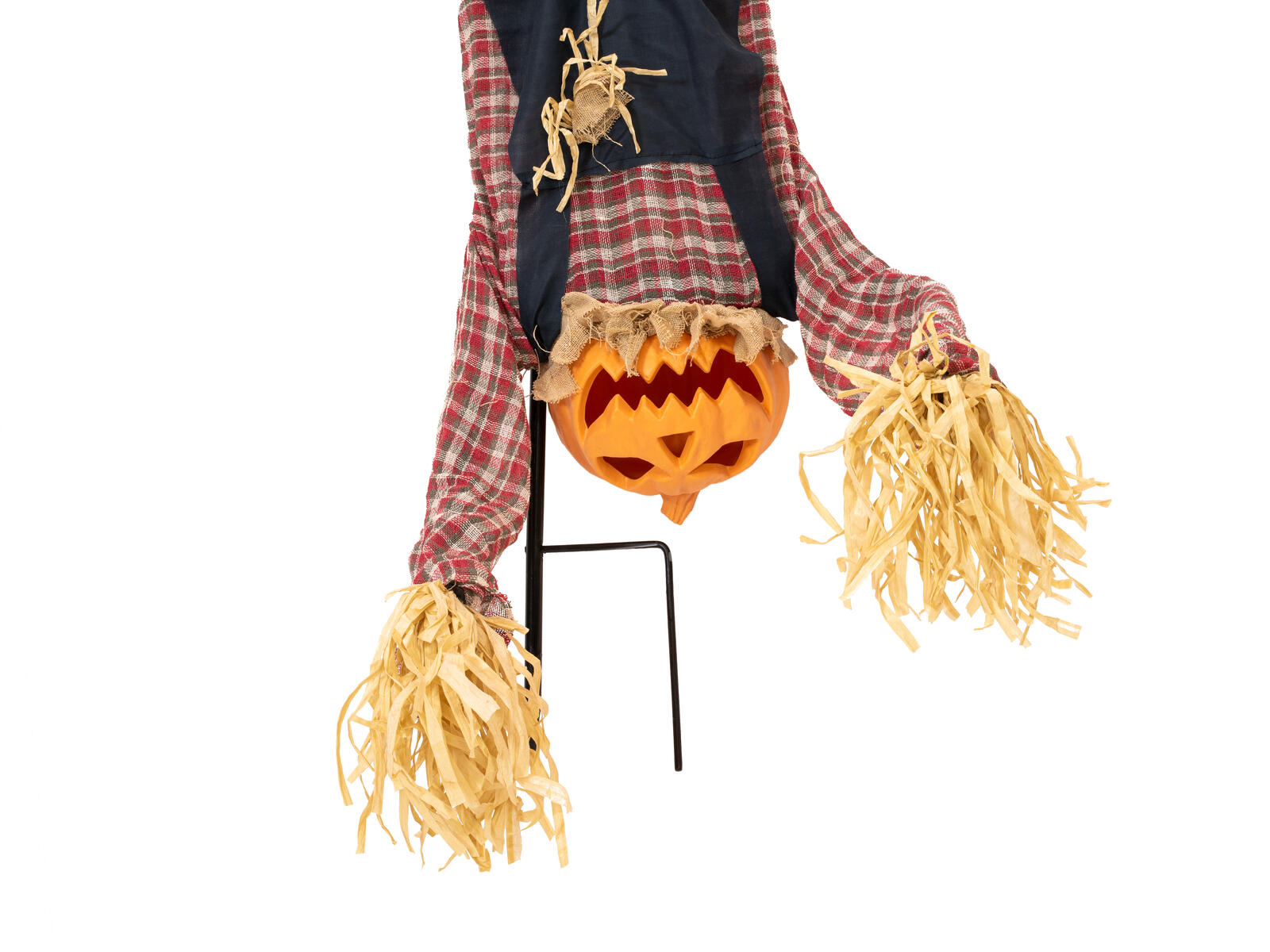 Pää alaspäin asetettava kurpitsamies-maapiikki Halloween-koristeluun