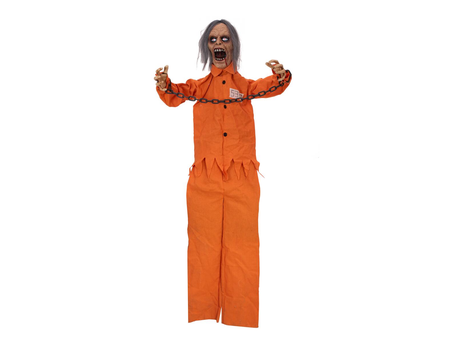 Animoitu Halloween-vankihahmo oranssissa asussa