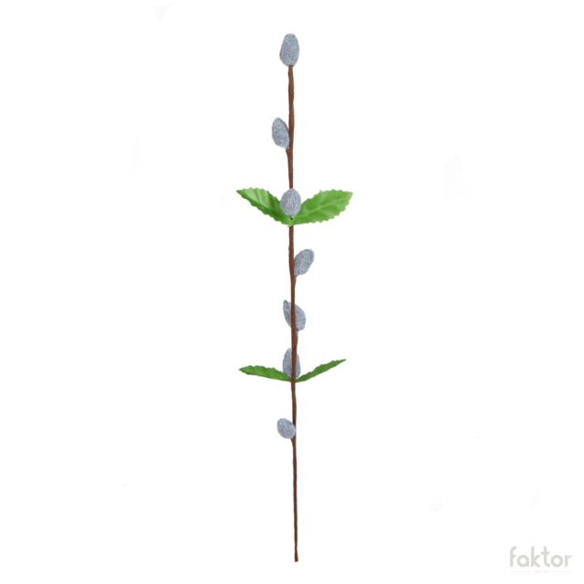 Harmaa tekokukka pajunkissaoksa 37 cm