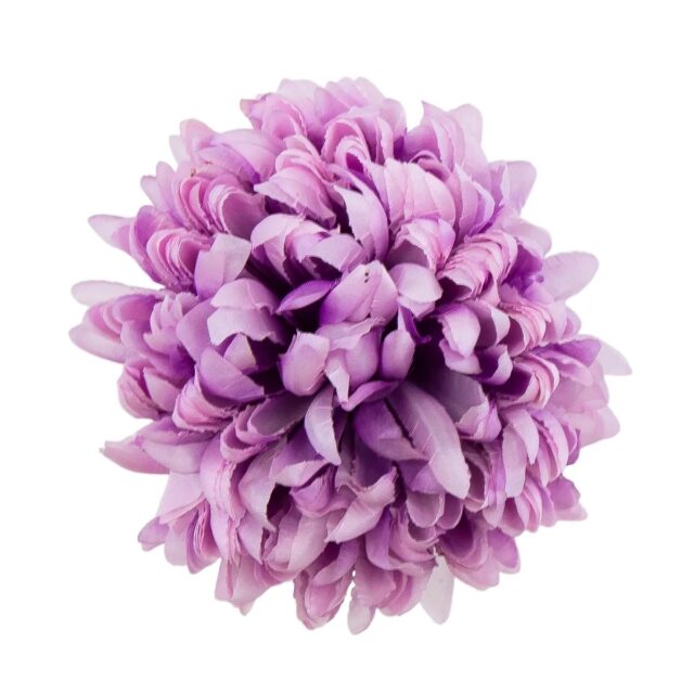 Vaaleanvioletti tekokrysanteemin kukkapää D83-24