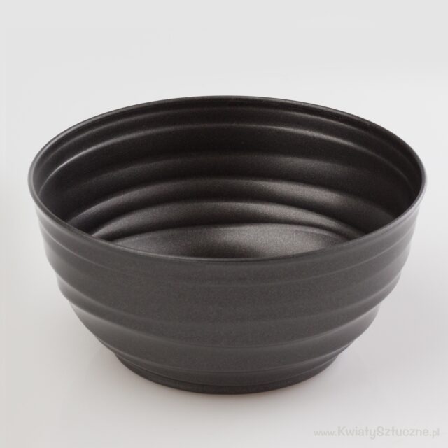 Grafiitinvärinen SONIA-muovikulho, halkaisija 15 cm