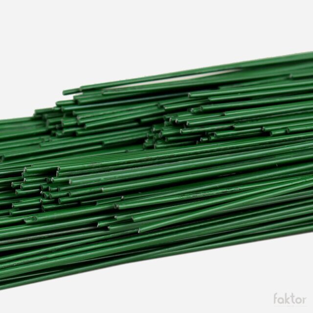 Vihreää katkaistua floristilankaa, 0,9 mm ja 40 cm