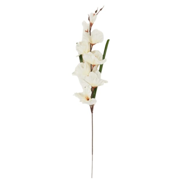 Kermanvärinen gladioluksen tekokukkaoksa 63 cm
