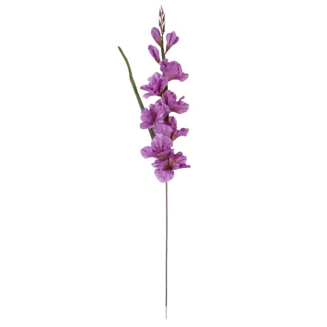 Violetti gladioluksen tekokukkaoksa, 80 cm