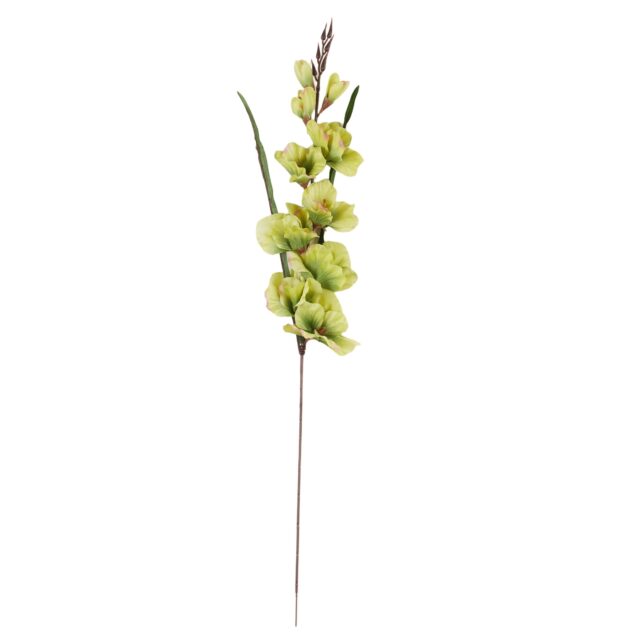 Vihreä gladiolus-tekokukkaoksa 80 cm