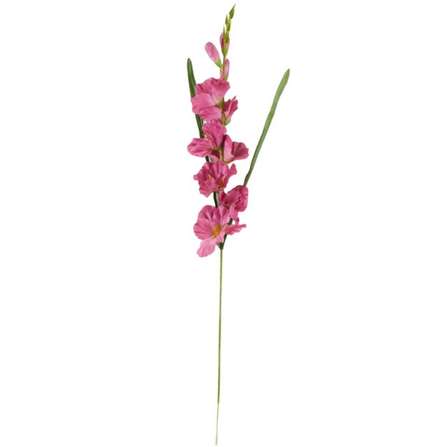Vaaleanpunainen gladioluksen tekokukkaoksa 80 cm