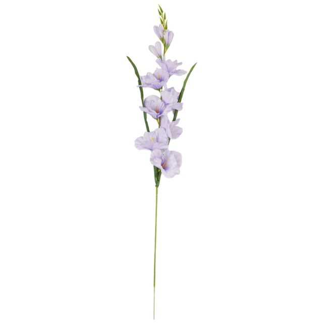 Vaaleanvioletti tekokukka gladiolus oksalla, 80 cm