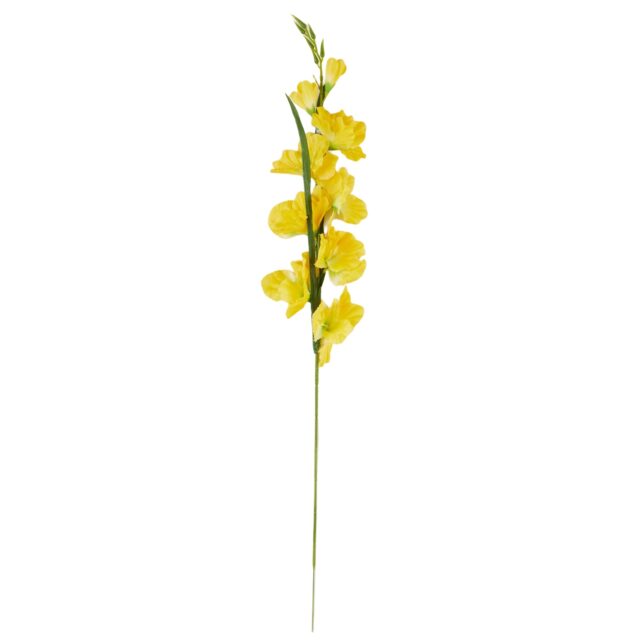 Keltainen tekogladiolusoksa 80 cm