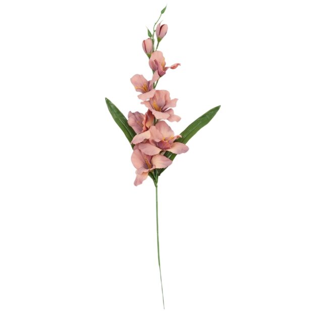 Vaaleanpunainen gladioluksen tekokukkavarsi 64 cm