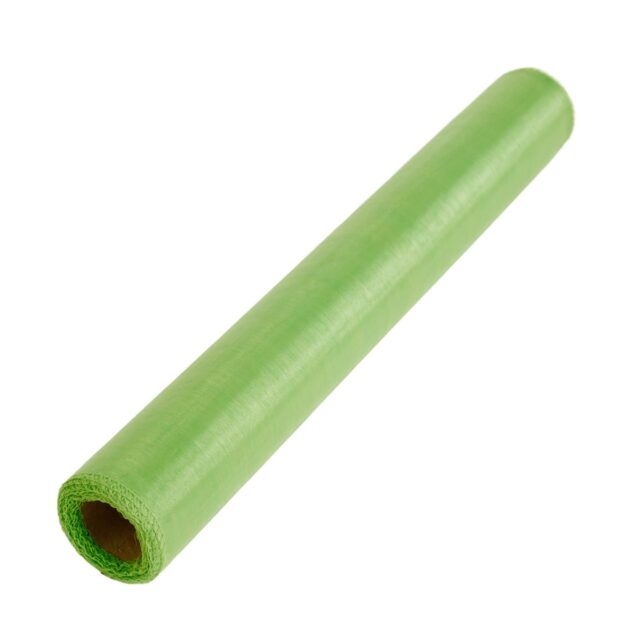 Vihreä organzarulla 40 cm × 10 yd