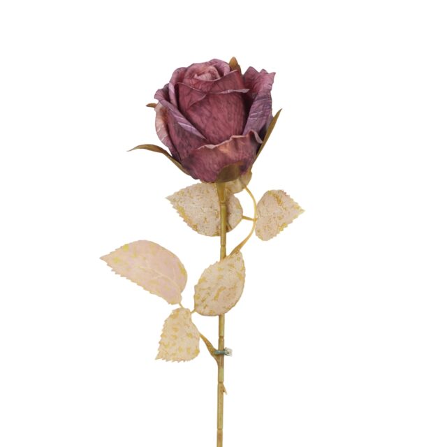 Tummanvioletti tekoruusun oksa 50 cm