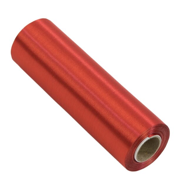 Punainen satiinirulla 16 cm × 10 yd